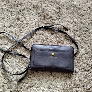 MARC JACOBS Empire City Leather Wallet Crossbody Bag